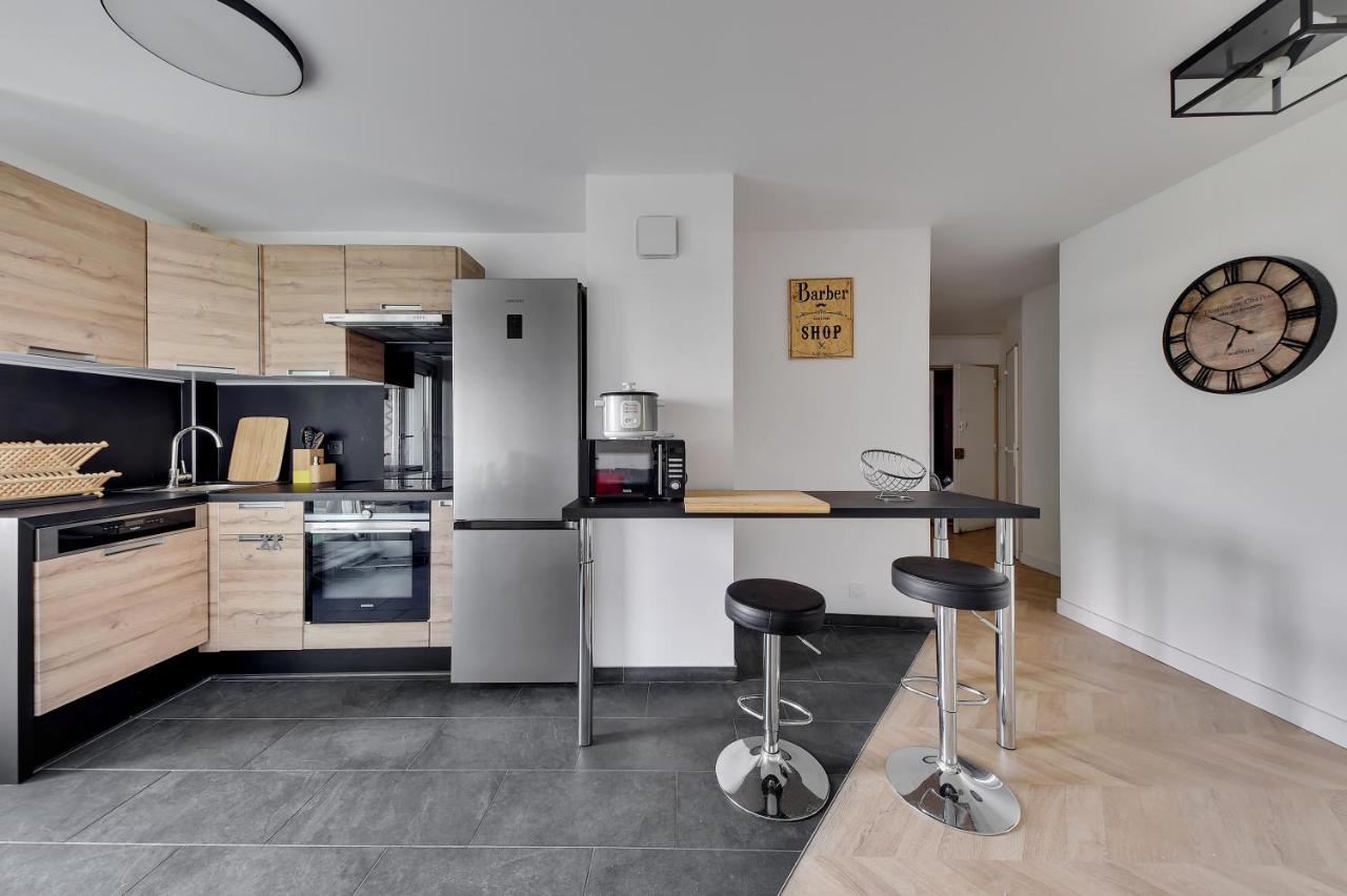 Apartmán Chic Apart With Parking And Balcony Villeneuve-la-Garenne Exteriér fotografie